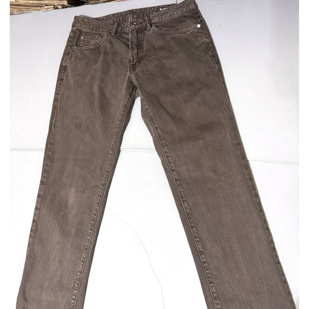 Bonobos Jeans Mens 31 30 Brown Denim Stretch Travel French Straight